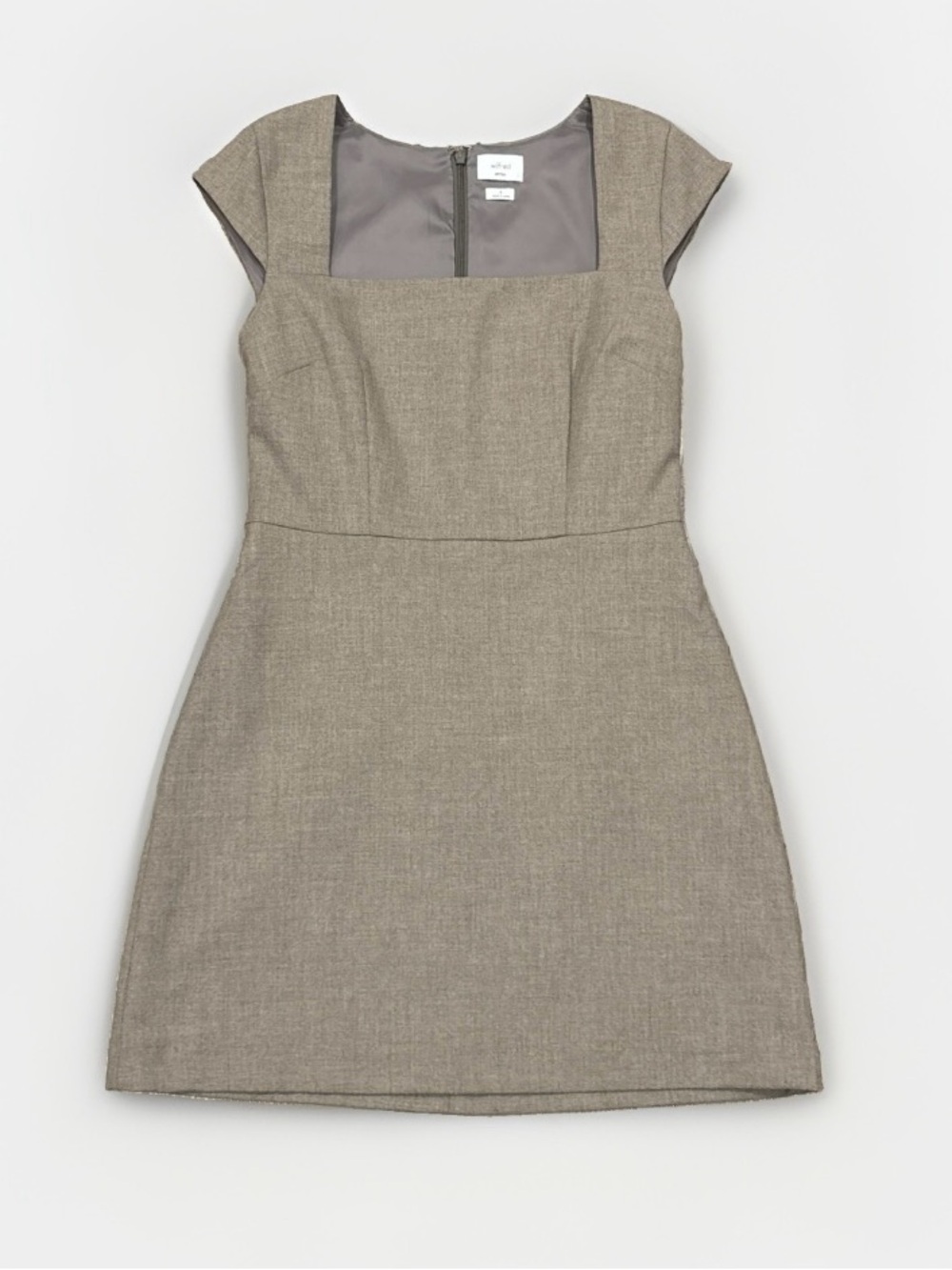 Aritzia Wilfred Square Neck Cap Sleeve Mini Dress Size 6